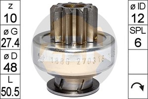 Frihjulsväxel, startmotor, DAEWOO,MERCEDES-BENZ,SSANGYONG, 661 151 32 01
