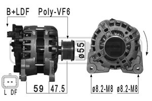 Generator, DACIA,RENAULT, 23 10 045 27R, 23 10 050 79R, 23100-4527R