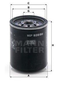 Oljefilter, ISUZU,MAZDA,MITSUBISHI,OPEL,SUZUKI, 006000789B91, 1012160DL, 15601-87305-000, 1560-187308, 15601-87308, 15601-87309, 16510-7