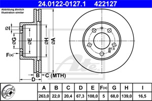 Bromsskiva, Framaxel, VOLVO 240, 240 Kombi, 260, 260 Kombi, 1228153, 1359131, 270739