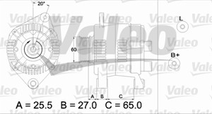 Generator, CITROËN,FIAT,PEUGEOT, 500345767, 5702A8, 5702A9, 5702-A9, 5705A8, 5705-A8, 5705A9, 5705-A9, 5705AE, 5705-AE, 5705ET, 5705-ET
