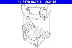 Hållare, bromsok, Bakaxel, VOLVO XC90 I, 30665017, 8602902