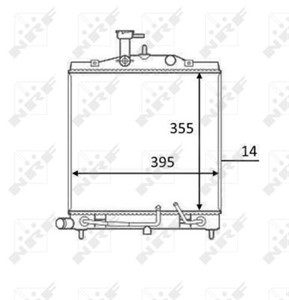 Kylare, motorkylning, KIA PICANTO, 2531007530, 2531007532, 2531007550, 2531007552, 2531007832, 2531007850