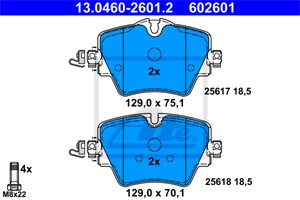 Bromsbeläggsats, Framaxel, BMW,MINI, 34 10 6 860 019, 34 10 6 888 777, 34 11 6 890 553