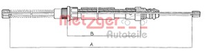 Vajer, parkeringsbroms, Bak, Höger, PEUGEOT 405 I, 405 II, 405 Break I, 405 Break II, 4745.74