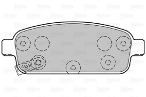 Bromsbeläggsats, Bakaxel, CHEVROLET,NISSAN,OPEL,VAUXHALL, 13300867, 13319293, 13319294, 13404405, 13411380, 13411383, 13417473, 13473427