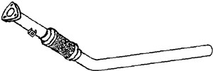 Avgasrör, Mitt, AUDI A4 B6, A4 B6 Avant, A4 B6 Cabriolet, 038121011C, 038121011CV, 038121011CX, 038121011D, 038121011DX, 038121011G, 038
