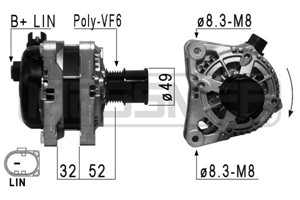 Generator, FORD, 1781479, CV6T 10300 GA