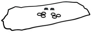 Packningssats, vippkåpa, MERCEDES-BENZ, 104 010 21 30, 104 016 08 21, A104 010 21 30, A104 016 08 21