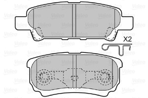 Bromsbeläggsats, Bakaxel, CHRYSLER,DODGE,JEEP,MITSUBISHI, 425390, 4253-90, 425391, 4253-91, 425448, 4254-48, 4605A479, 4605A493, 4605A55