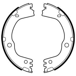 Bromsbackar, sats, Bakaxel, HYUNDAI ix35, SANTA FÉ II, TUCSON, KIA SORENTO II, SPORTAGE IV, 583052PA10, 58305-2PA10, 58305D3A00