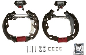 Bromsbackar, sats, Bakaxel, TOYOTA YARIS, YARIS VERSO