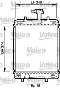 Kylare, motorkylning, CITROËN C1, C1 II, PEUGEOT 107, 108, TOYOTA AYGO, 1330P4, 1330-P4, 1330P5, 1330-P5, 164000Q010, 16400-0Q010, 16400