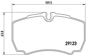 Bromsbeläggsats, Bakaxel, FORD TRANSIT Buss, TRANSIT Flak/chassi, TRANSIT Skåp, TRANSIT TOURNEO Buss, 1501265, 1718023, 8C1V2M008AA, 8C1