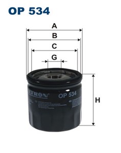 Oljefilter, CHRYSLER,DODGE,JEEP,PLYMOUTH,TALBOT,VW, 00 752 216 27, 00K04105409AE, 04105409, 04105409AB, 04105409AC, 04105409BB, 201.5537