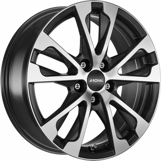 Ronal R61 Jet Black Matt Front Cut 7,5/17 5/112 ET40 B66.6