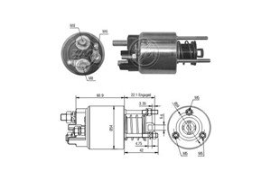 Magnetswitch, startmotor