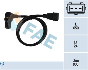 Varvtalssensor, motorhantering, FIAT TEMPRA, TEMPRA S.W., TIPO, UNO, LANCIA DEDRA, DEDRA SW, DELTA II, 1811, 7756924, 7799032, 77990320