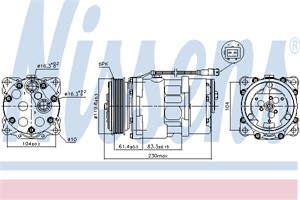 Kompressor, klimatanläggning, CITROËN,FIAT,LANCIA,PEUGEOT, 6453.EY, 6453.FE, 6453.GA, 6453.L4, 6453.L5, 6453L4, 6453L5, 6453TJ, 6453TK,