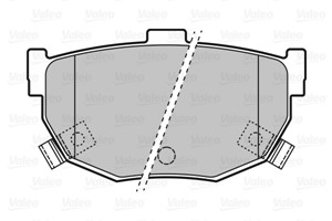 Bromsbeläggsats, Bakaxel, HYUNDAI,KIA,NISSAN, 4406090E90, 44060-90E90, 5830228A00, 58302-28A00, 5830228A01, 58302-28A01, 5830229A00, 583