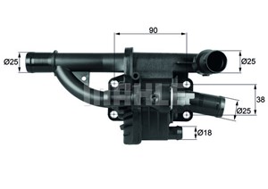 Termostat, kylvätska, CITROËN,FIAT,FORD,MAZDA,MINI,PEUGEOT,VOLVO, 1 827 189, 11517809191, 1336AF, 1675627, 1683554, 1769069K10000, 20789