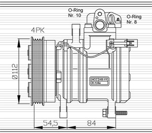Kompressor, klimatanläggning, HYUNDAI i10 I, KIA PICANTO, 1493974080, 5405.68, 9770107100, 9770107110, 977010X000