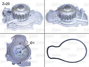 Vattenpump, HONDA,ROVER, 19200P0A003, 19200-P0A-003, 19200P0A032, 19200P0BA01, 19200-P0B-A01, 19200PDAE01, 19200-PDA-E01, 19200PT0003, 1