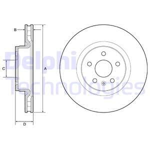 Bromsskiva, Framaxel, TESLA MODEL X, MODEL S, 1025099, 6006420