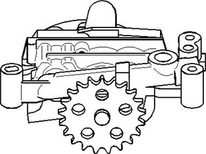 Oljepump, CITROËN,FIAT,PEUGEOT, 1001 50, 1001 C9, 9655020688