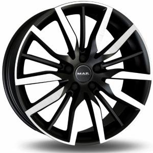 MAK Barbury Ice Matt Black Polished 9.5x20 5/112 ET33 B66.5