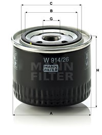 Oljefilter, HONDA,LAND ROVER,MG,ROVER, 15400-PDD-E00, 15400-PDD-EOO, ERR 5542, LRF 000010