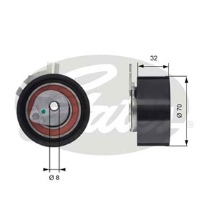 Spännrulle, kamrem, RENAULT ESPACE III, ESPACE IV, MASTER Buss II, MASTER Skåp II, 13070-00Q0F, 13070-00QAE, 4401430, 4418672, 4506090,