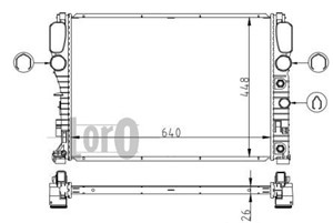 Kylare, motorkylning, MERCEDES-BENZ CLS [C219], E-KLASS [W211], E-KLASS T-Model [S211], 2115000102, 2115001302