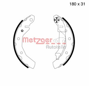 Bromsbackar, sats, Bakaxel, CHEVROLET MATIZ, SPARK, DAEWOO MATIZ, MATIZ Skåp/halvkombi, 53200-70810, 96268079, 96268686, 96288490, 96446