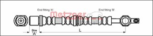 Bromsslang, Fram, Höger, Vänster, NISSAN,TOYOTA, 90947-02454, 90947-02455