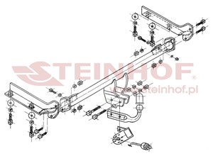 Dragkrok, Standard, HONDA CIVIC Fastback VI, CIVIC Hatchback VI, CONCERTO, ROVER 400 Halvkombi II