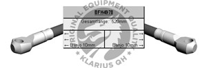 Bromsslang, framaxel höger, JEEP CHEROKEE, GRAND CHEROKEE I, 52008674