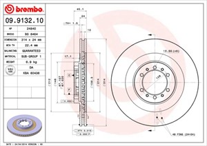 Bromsskiva, Framaxel, MITSUBISHI L200, PAJERO SPORT I, MB699716