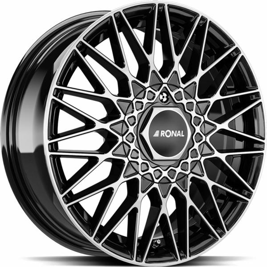 Ronal Lsx Black Front Cut 7/16 5/120 ET45 B68