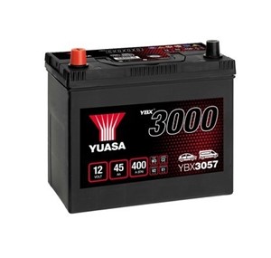 Yuasa Batteri 12V 45Ah 400A, ASTON MARTIN,DAIHATSU,HONDA,HYUNDAI,MAZDA,MITSUBISHI,NISSAN,ROVER,SUBARU,SUZUKI,TOYOTA, 2880012080, 288003
