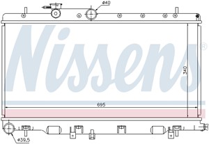 Kylare, motorkylning, SUBARU IMPREZA Kombi, IMPREZA Sedan, 32007317, 32010125, 32010837, 45111-FE100, 45111-FE101, 45111FE102, 45111-FE1