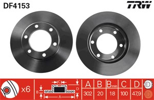 Bromsskiva, Framaxel, TOYOTA LAND CRUISER, LAND CRUISER 80, LAND CRUISER Hardtop, LAND CRUISER Pick-up, 43512-35220, 43512-60041, 43512-