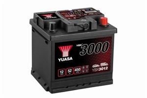 Yuasa Batteri 12V 52Ah 450A, passar många modeller, 000915105AB, 000915105DB, 11807951, 1201210, 13165236, 13390019GJ, 1H0915105, 1H091