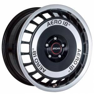 Ronal R50 Aero Gloss Black Polished 7.5x16 4/100 ET38 B68