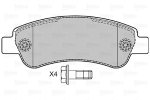 Bromsbeläggsats, Bakaxel, CITROËN,FIAT,PEUGEOT, 1611140880, 1614412180, 425359, 4253-59, 425360, 4253-60, 425469, 4254-69, 71770028, 717