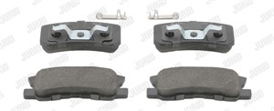Bromsbeläggsats, Bakaxel, CHRYSLER,CITROËN,DODGE,JEEP,LANCIA,MITSUBISHI,PEUGEOT, 1611838980, 1617265280, 425390, 425391, 425448, 4605A26