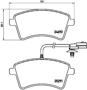 Bromsbeläggsats, Framaxel, NISSAN NV250 Buss, NV250 Skåp, RENAULT KANGOO / GRAND KANGOO II, KANGOO BE BOP, KANGOO Express, 4106000Q2J, 4