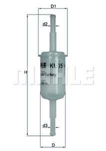 Bränslefilter, AUDI,CITROËN,FORD,LADA,NSU,RENAULT,SKODA,TRABANT,VW, 121261275A, 131261275A, 191201511A, 191291511A, 251201511, 251201511