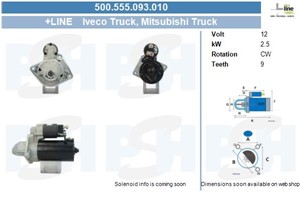 Startmotor, IVECO,RENAULT,RENAULT TRUCKS, 5001849990, 504201467, 69502571, 69503857