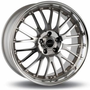 INFINY Phoenix Silver Machined Face And Lip 8x18 5/100 ET35 B57.1